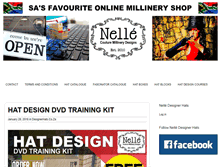 Tablet Screenshot of designerhats.co.za